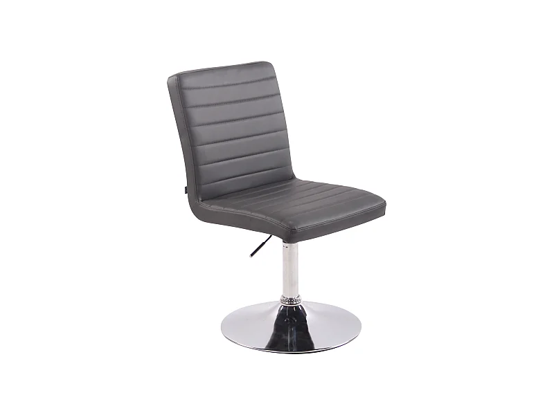 Esszimmerstuhl - Kunstleder & antik - grau - Elvas