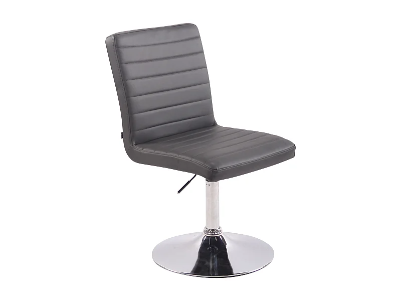 chaise salle à manger - Similicuir & Antique - Gris - Elvas