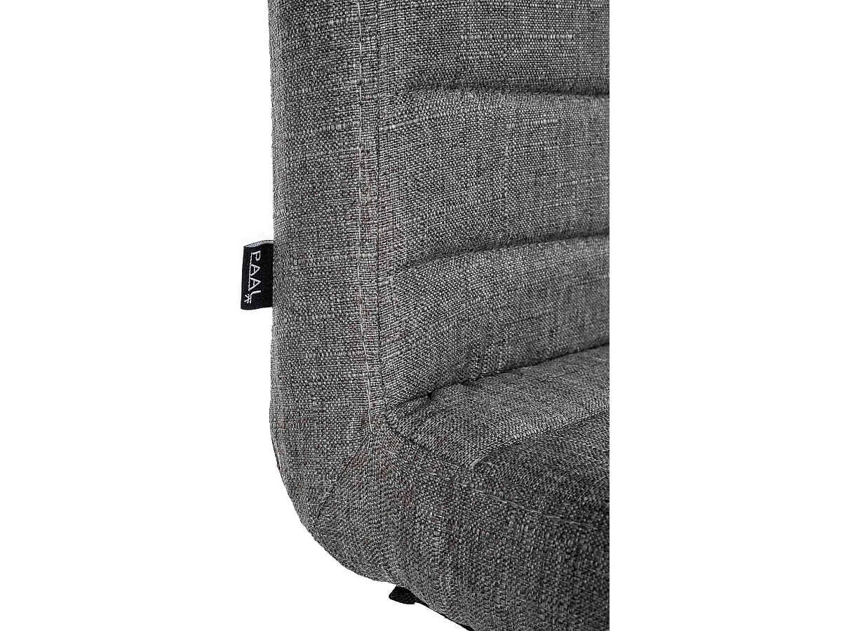 Lot de 2  chaise salle à manger - Tissu - Gris - Elvas