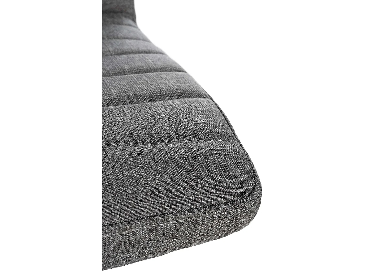 Lot de 2  chaise salle à manger - Tissu - Gris - Elvas