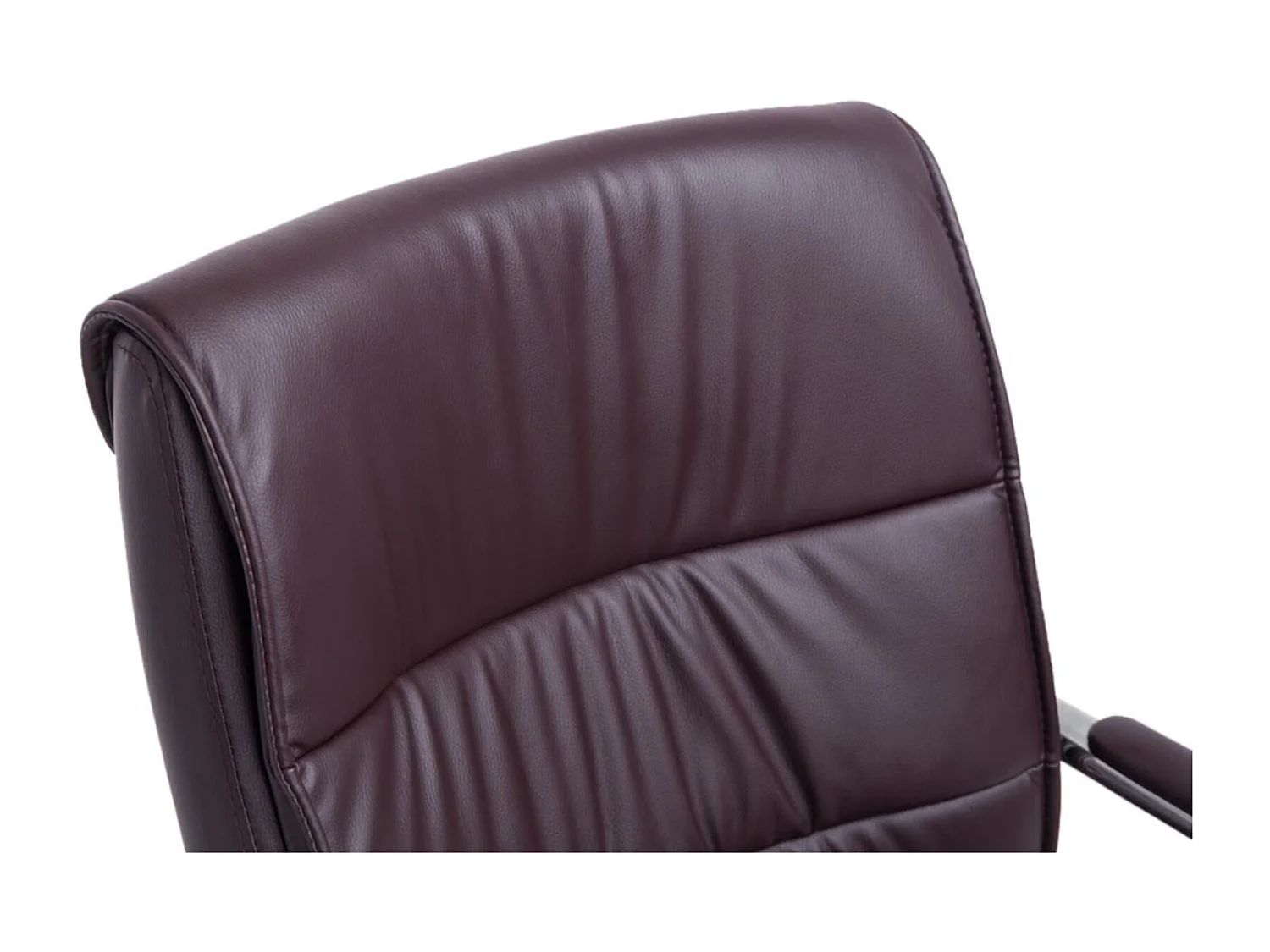 Lot de 2  chaises oscillantes - Similicuir - Marron - Sievert