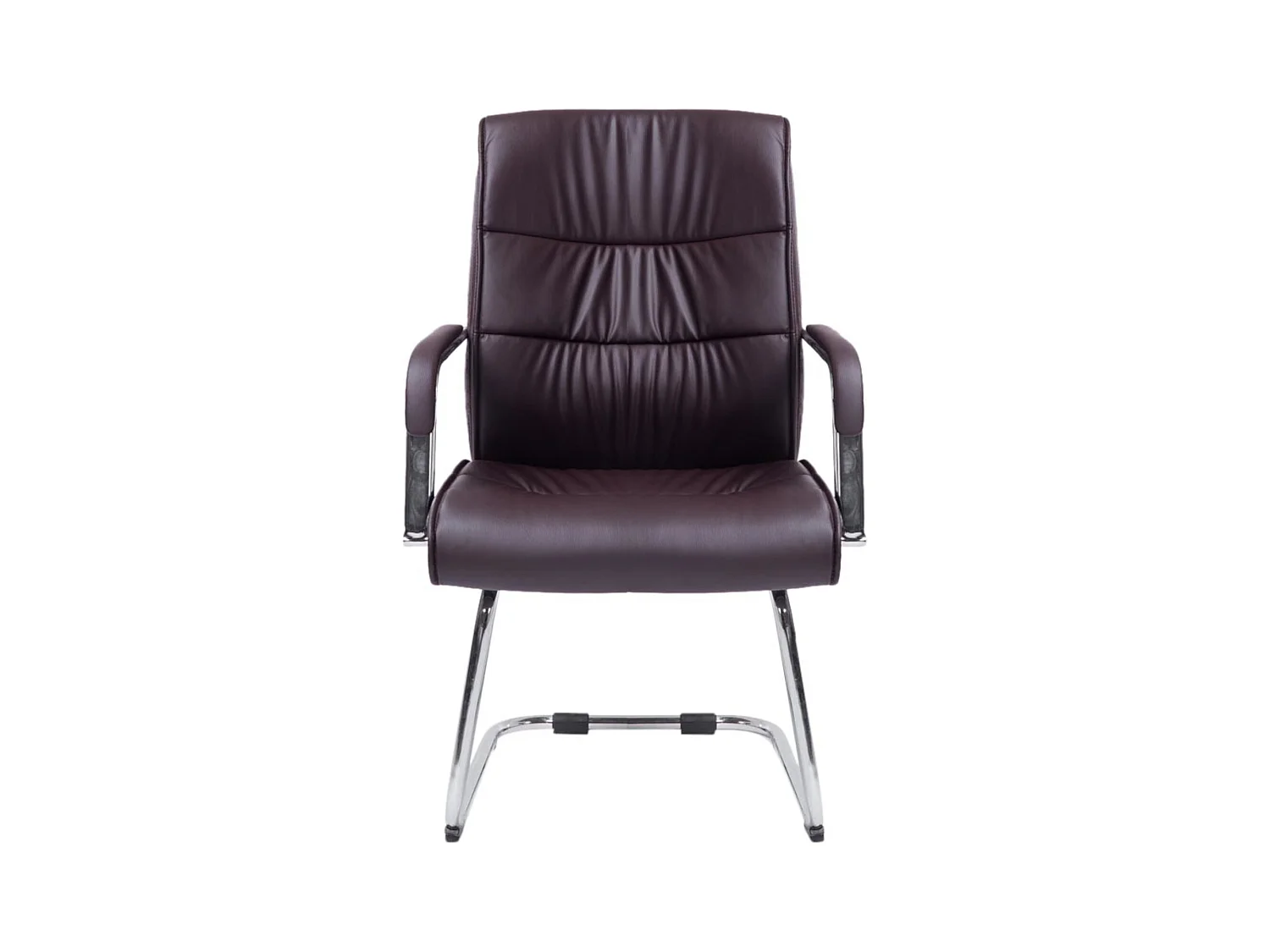 Lot de 2  chaises oscillantes - Similicuir - Marron - Sievert
