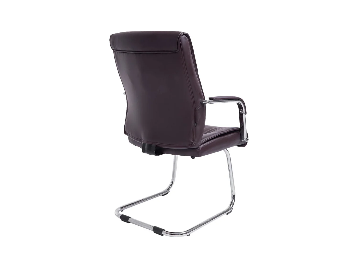 Lot de 2  chaises oscillantes - Similicuir - Marron - Sievert