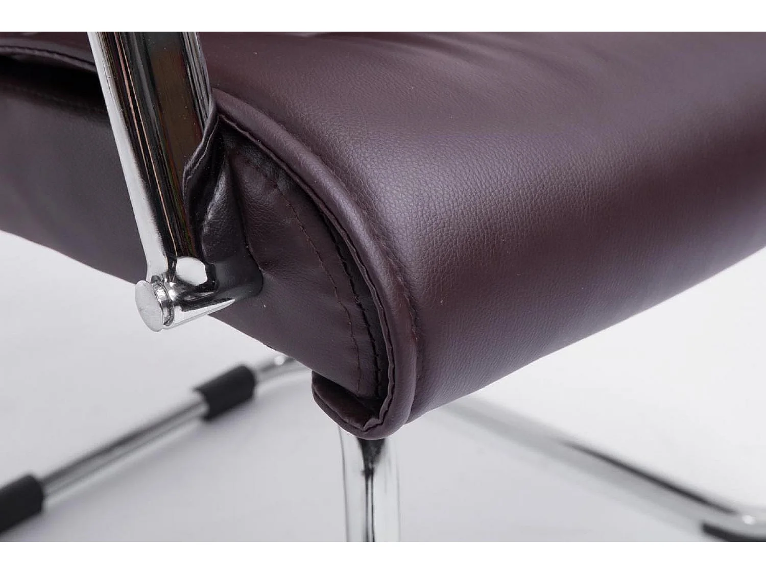 chaises oscillantes - Similicuir & Acier inoxydable - Marron - Sievert