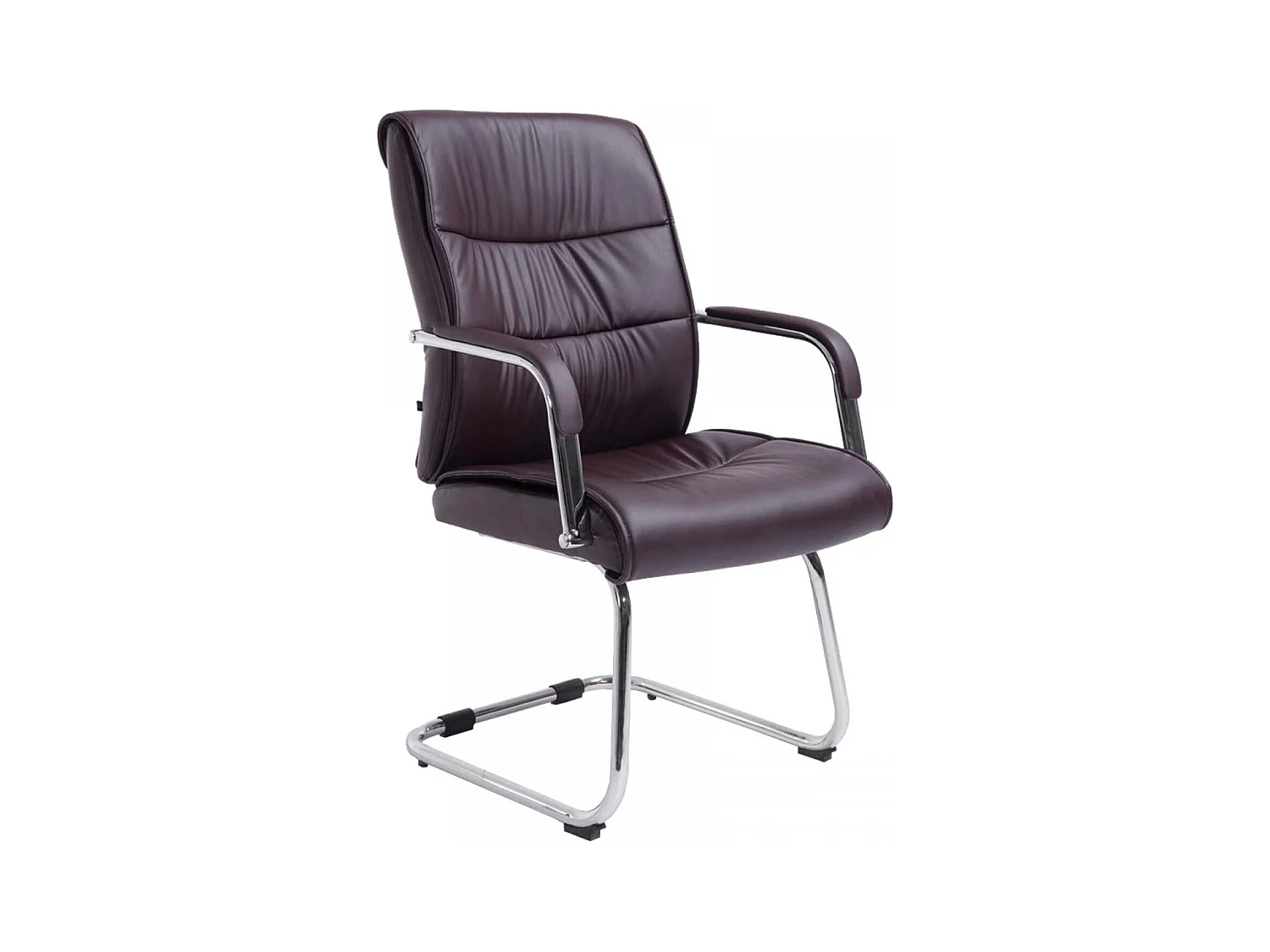 chaises oscillantes - Similicuir & Acier inoxydable - Marron - Sievert