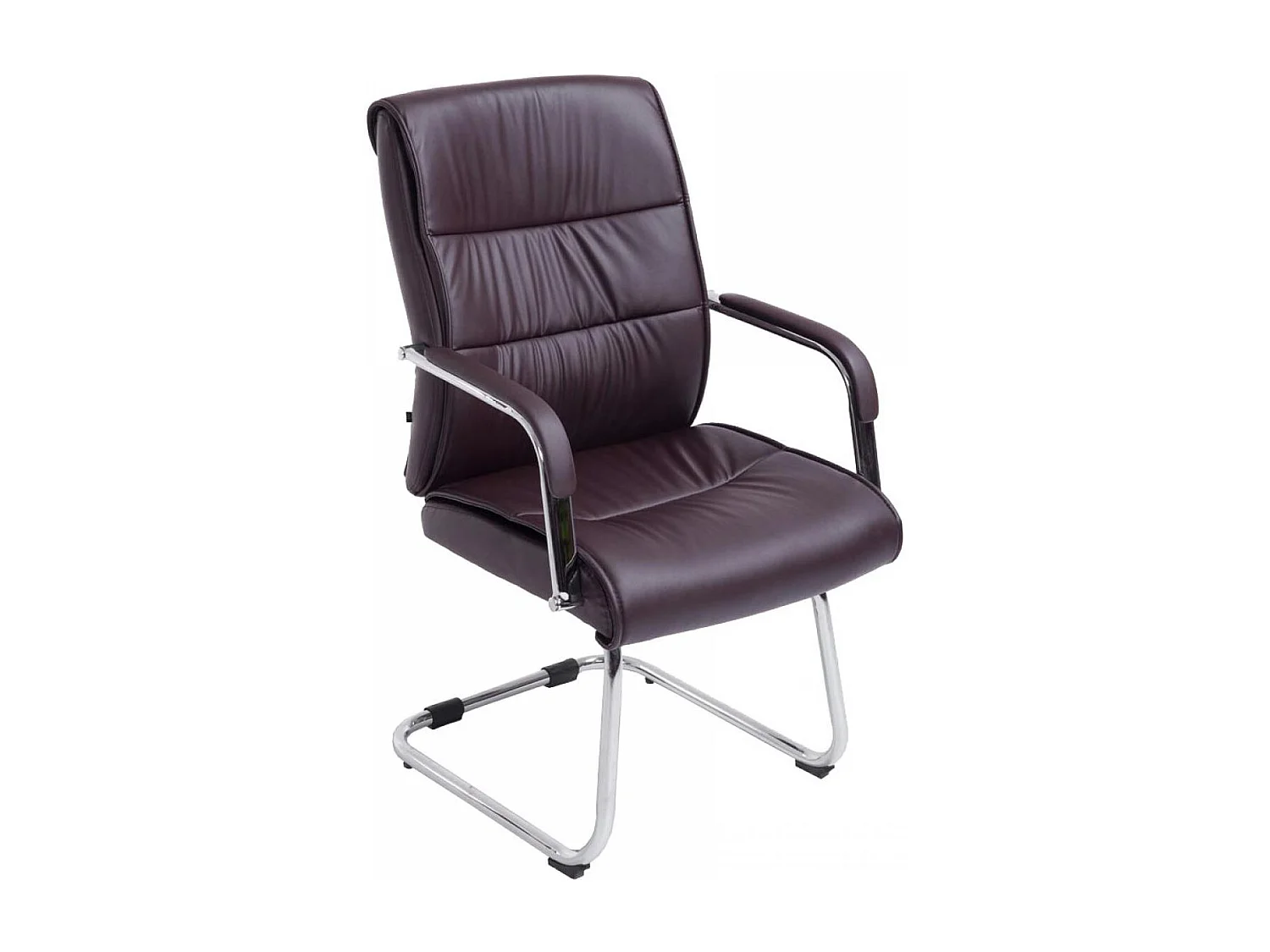 chaises oscillantes - Similicuir & Acier inoxydable - Marron - Sievert