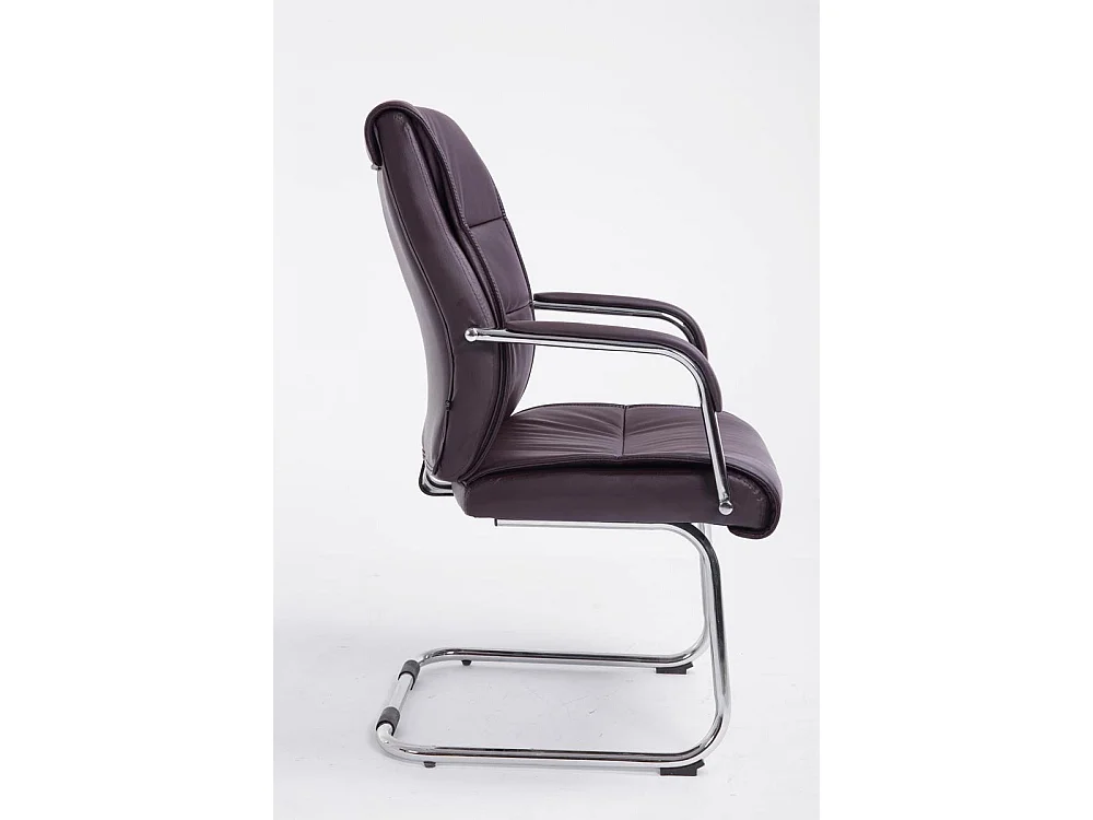 chaises oscillantes - Similicuir & Acier inoxydable - Marron - Sievert
