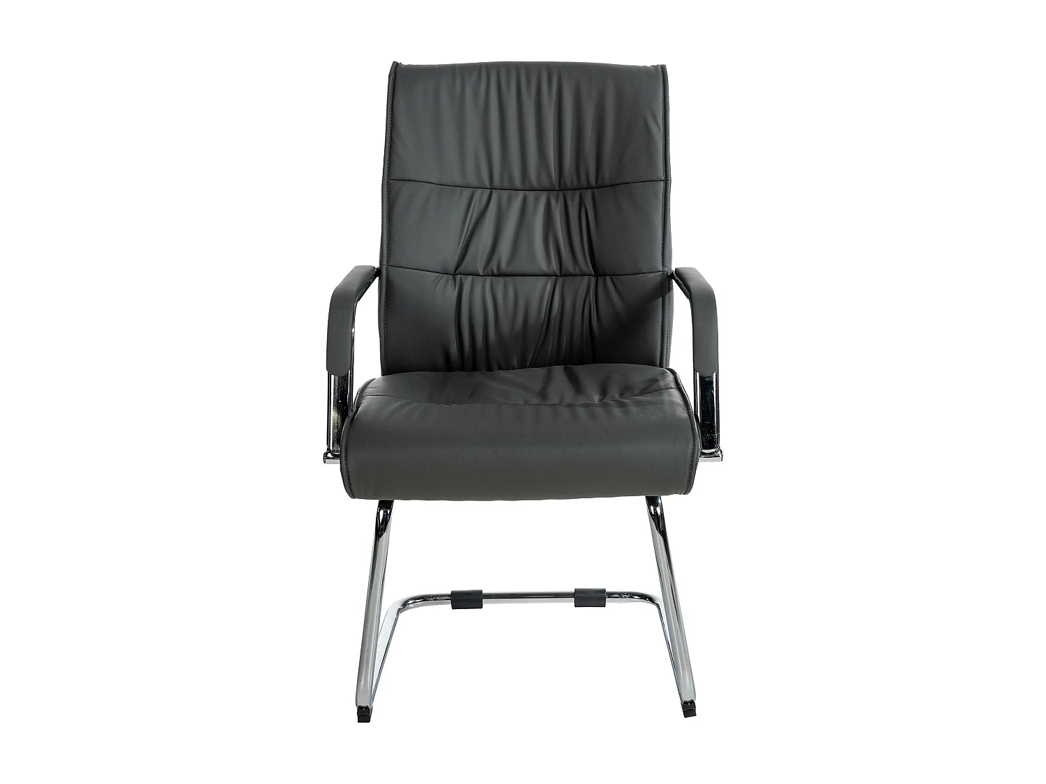 Lot de 2  chaises oscillantes - Similicuir - Gris - Sievert