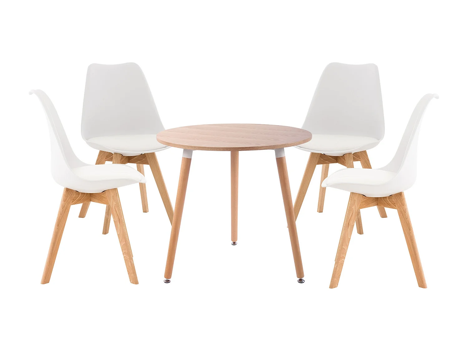 Woonkamer set - Tabel + 4 Stoelen - Lansgar