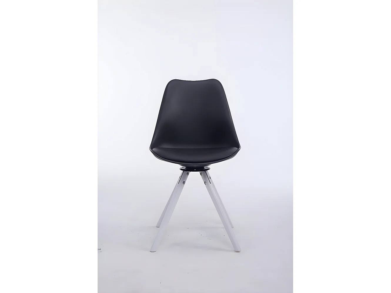 chaise salle à manger - Similicuir & Bois - Noir - Troyes