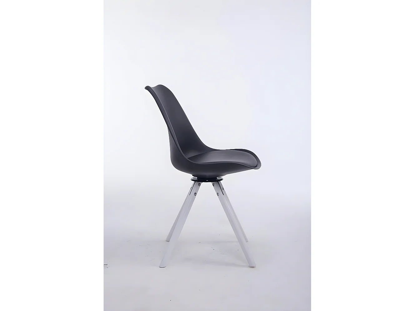 chaise salle à manger - Similicuir & Bois - Noir - Troyes