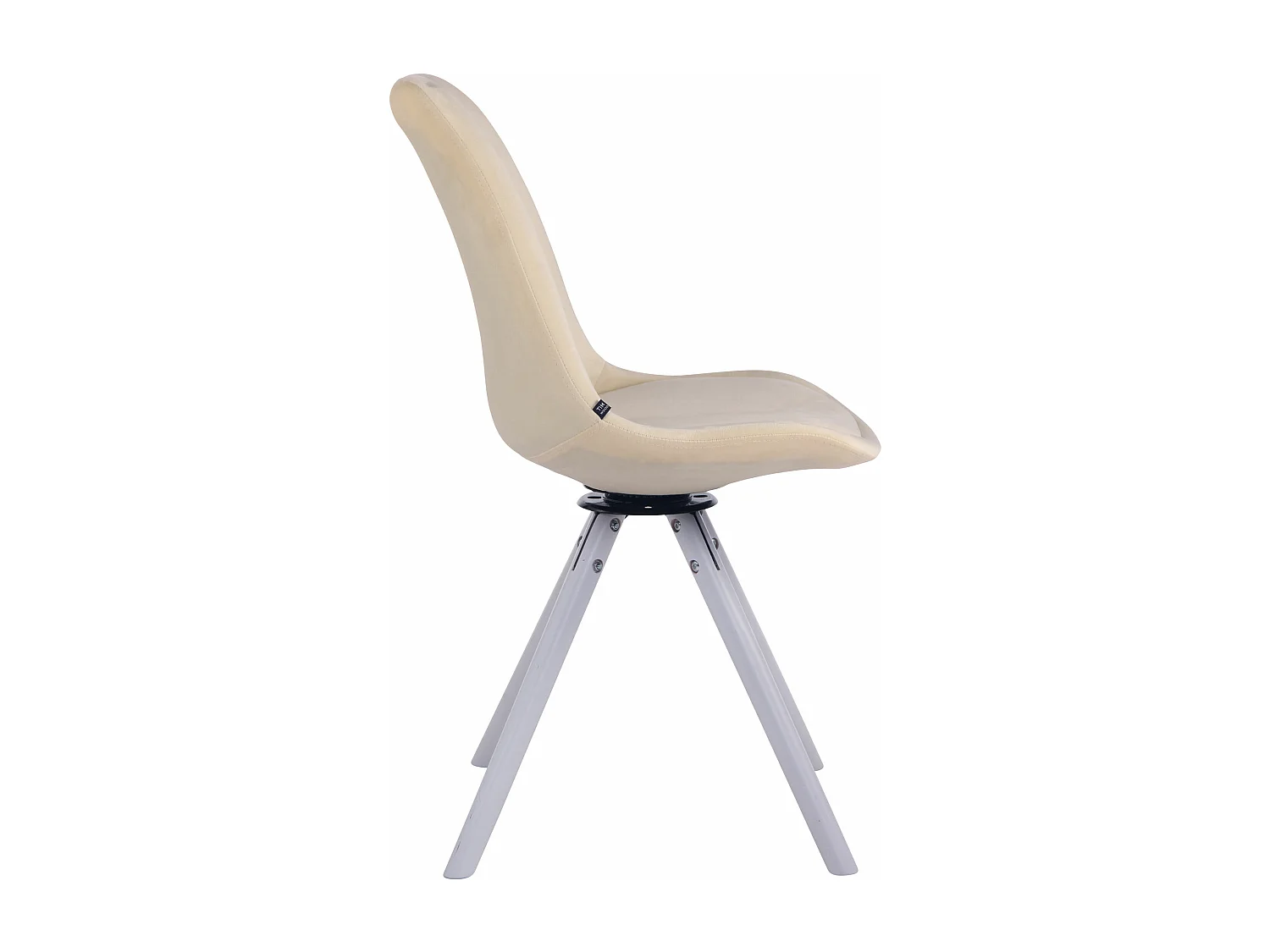 chaise salle à manger - Velours & Blanc - Crème - Troyes