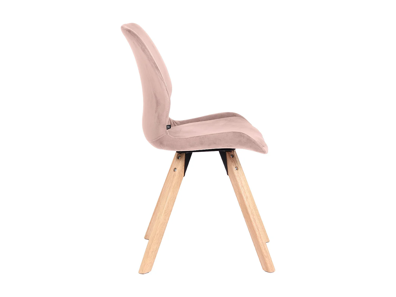 Lot de 2  chaise salle à manger - Velours - Rose - Luna