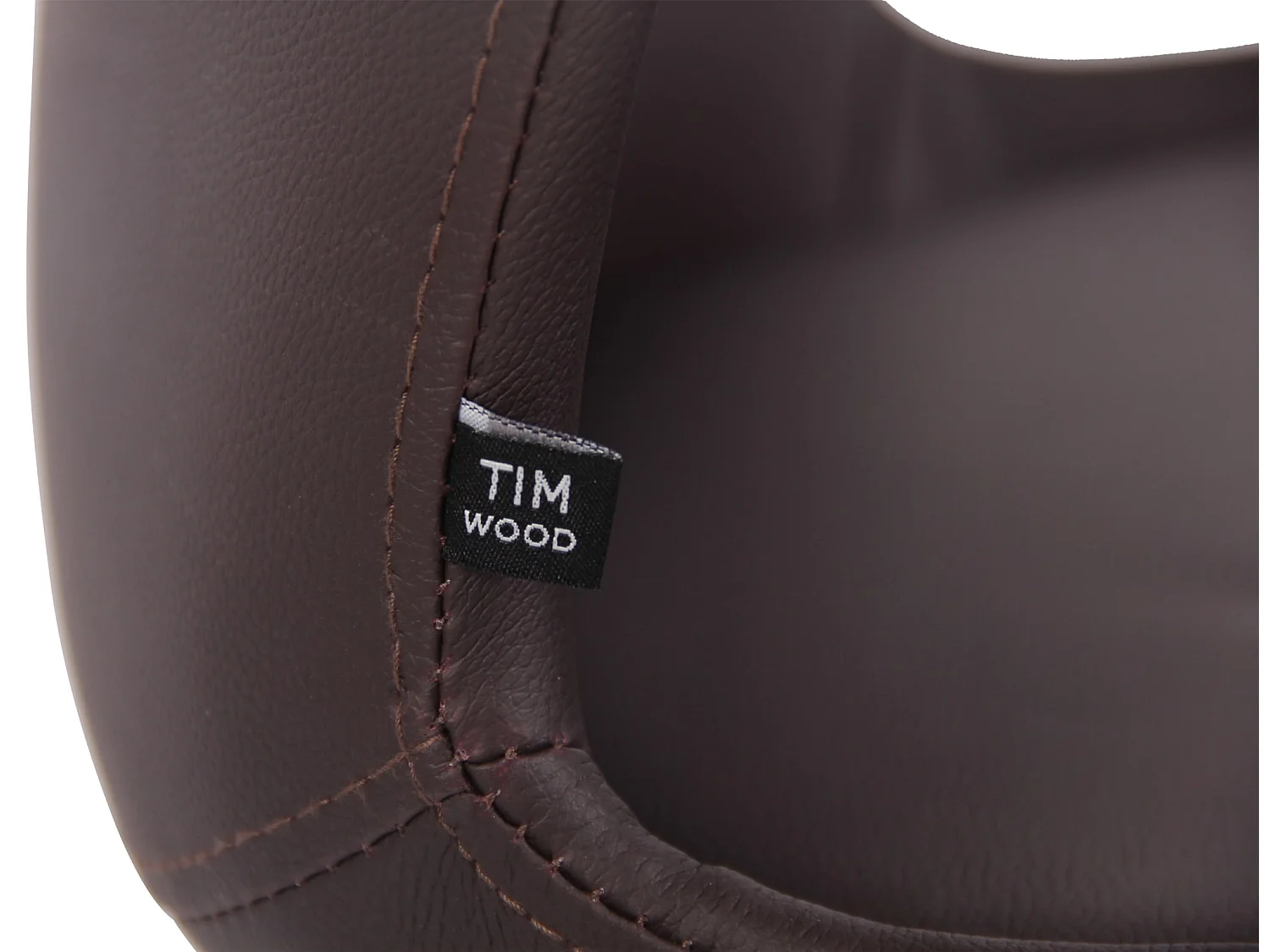 Lot de 4  chaise salle à manger - Similicuir - Marron - Luna