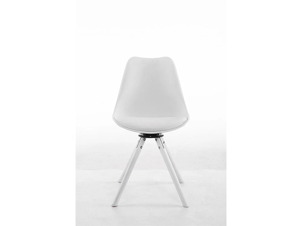 chaise salle à manger - Similicuir & Blanc - Blanc - Troyes