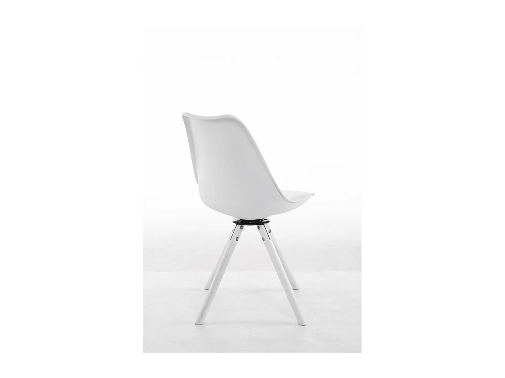 chaise salle à manger - Similicuir & Blanc - Blanc - Troyes