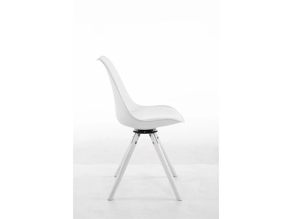 chaise salle à manger - Similicuir & Blanc - Blanc - Troyes