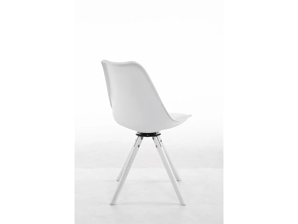 chaise salle à manger - Similicuir & Blanc - Blanc - Troyes