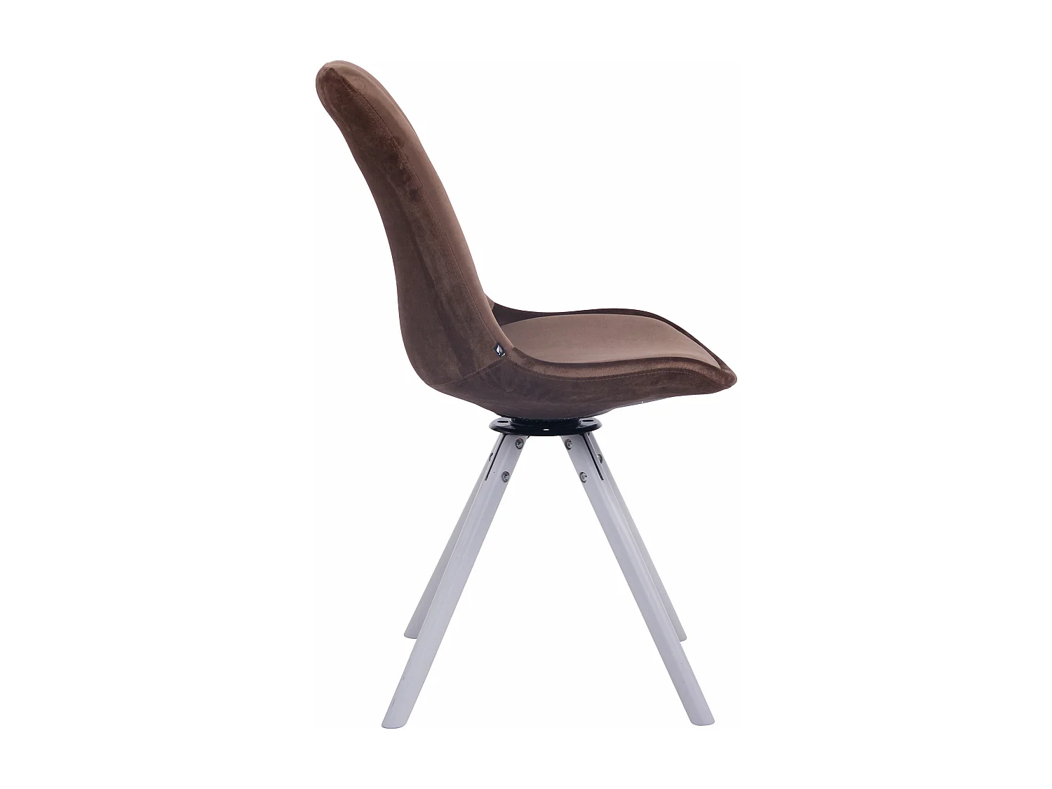 chaise salle à manger - Velours & Bois - Marron - Troyes