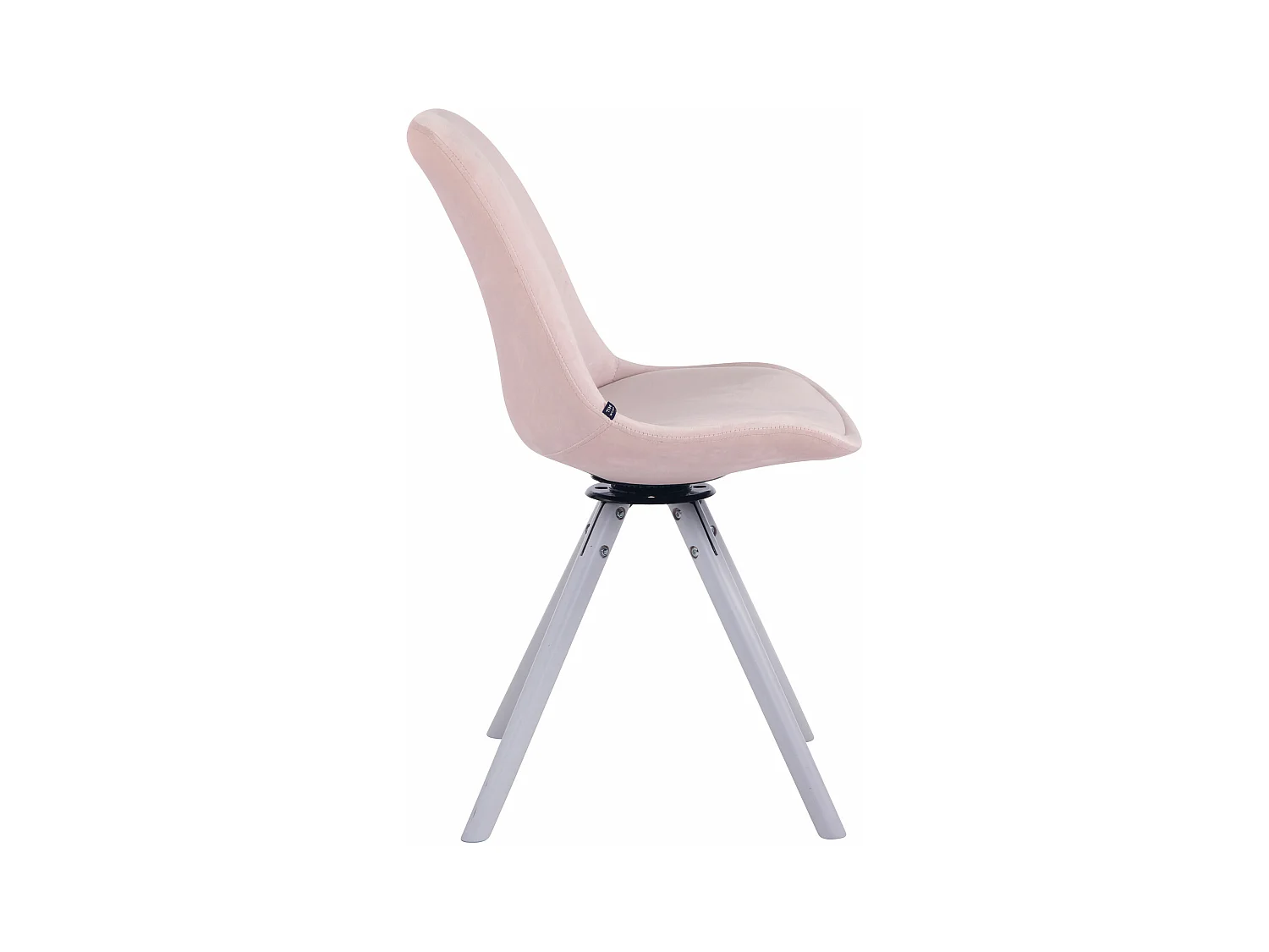 chaise salle à manger - Velours & Blanc - Rose - Troyes