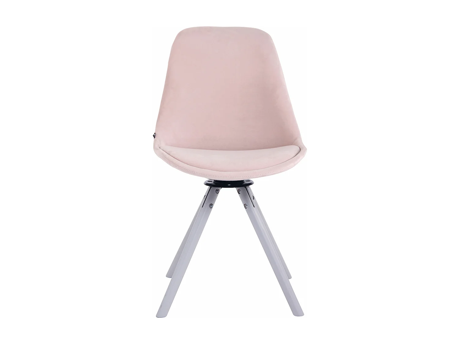 chaise salle à manger - Velours & Blanc - Rose - Troyes