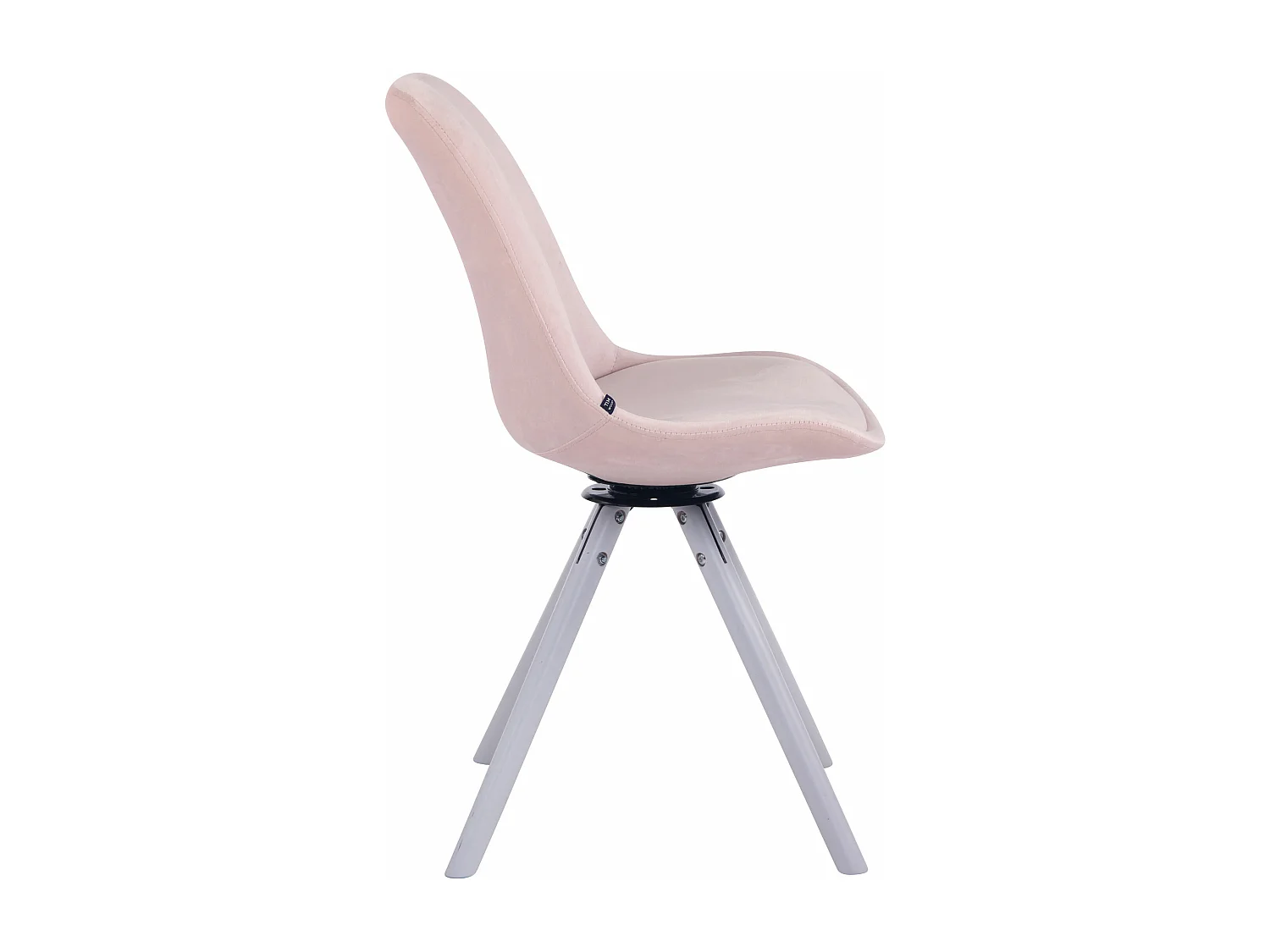 chaise salle à manger - Velours & Blanc - Rose - Troyes