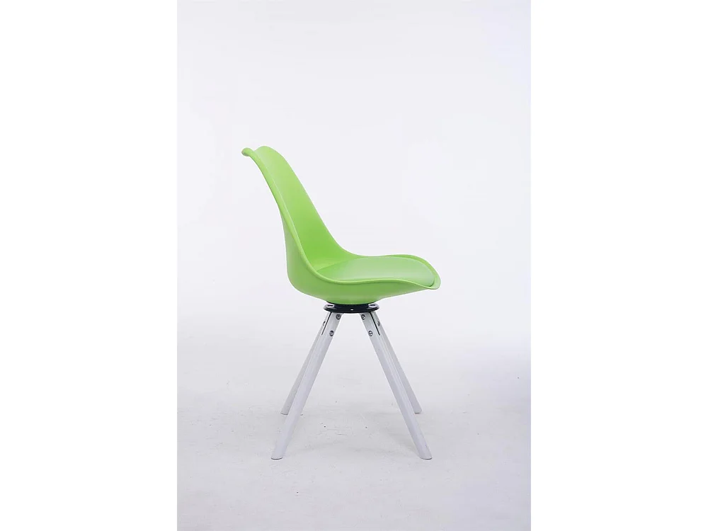 Eetkamerstoelen - Kunstleer & wit - groen - Troyes