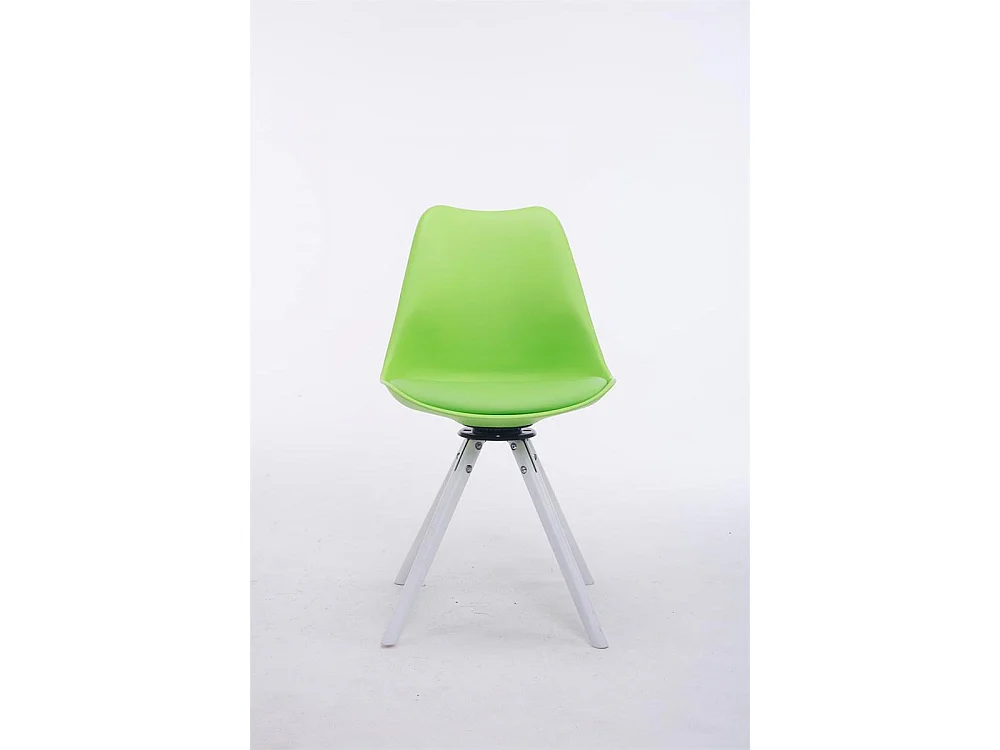 chaise salle à manger - Similicuir & Blanc - Vert - Troyes