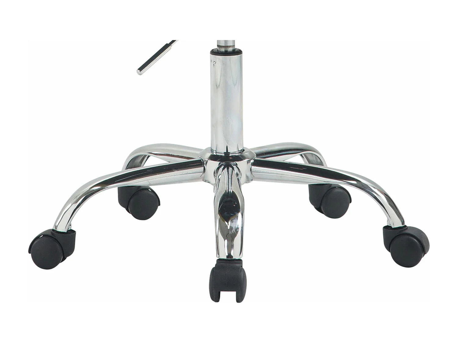 Tabouret de bureau - Tissu & Métal chromé - Crème - London V2 Stoff