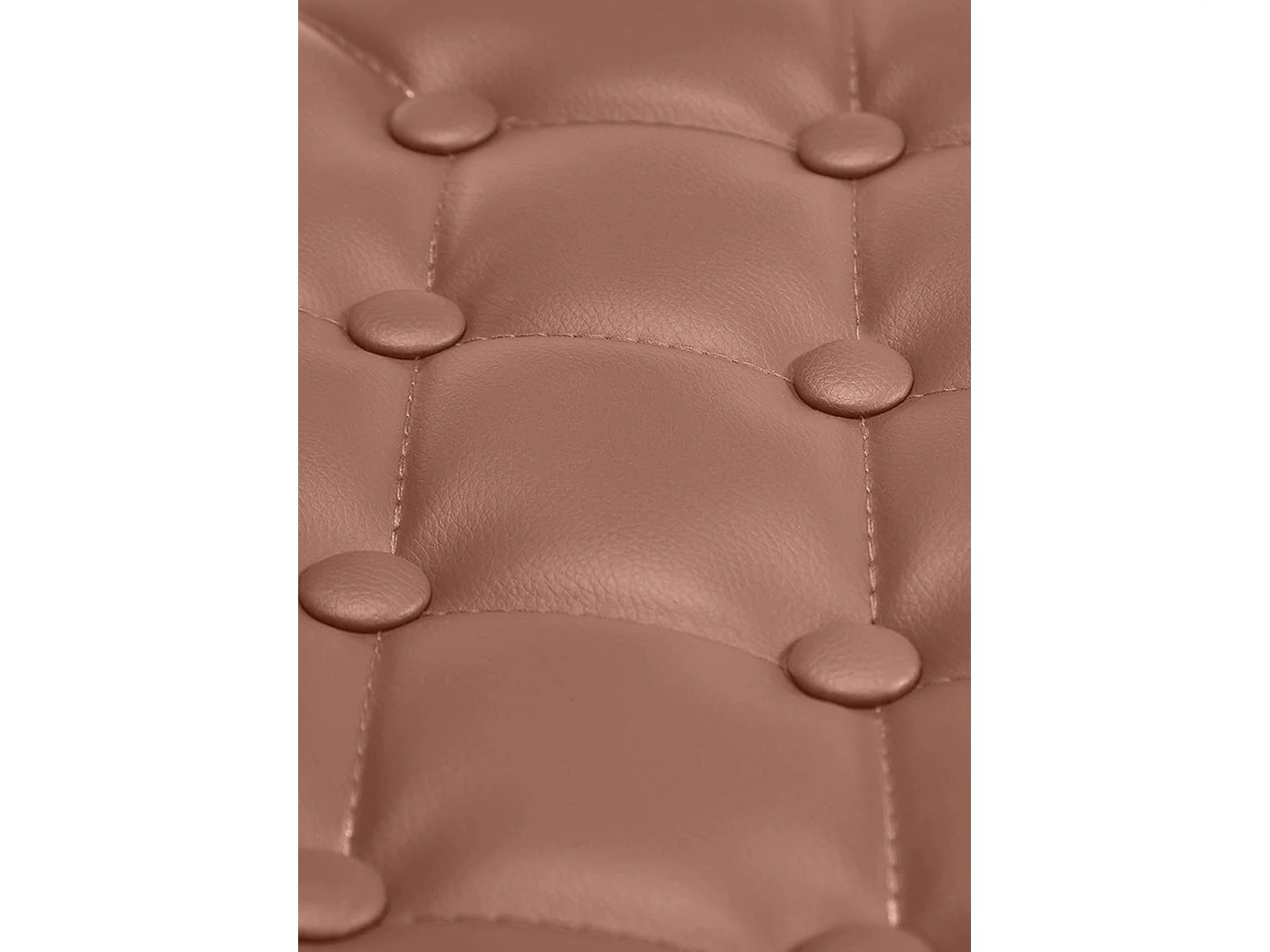 Chaise de bureau - Similicuir & Métal chromé - Cognac - Dublin