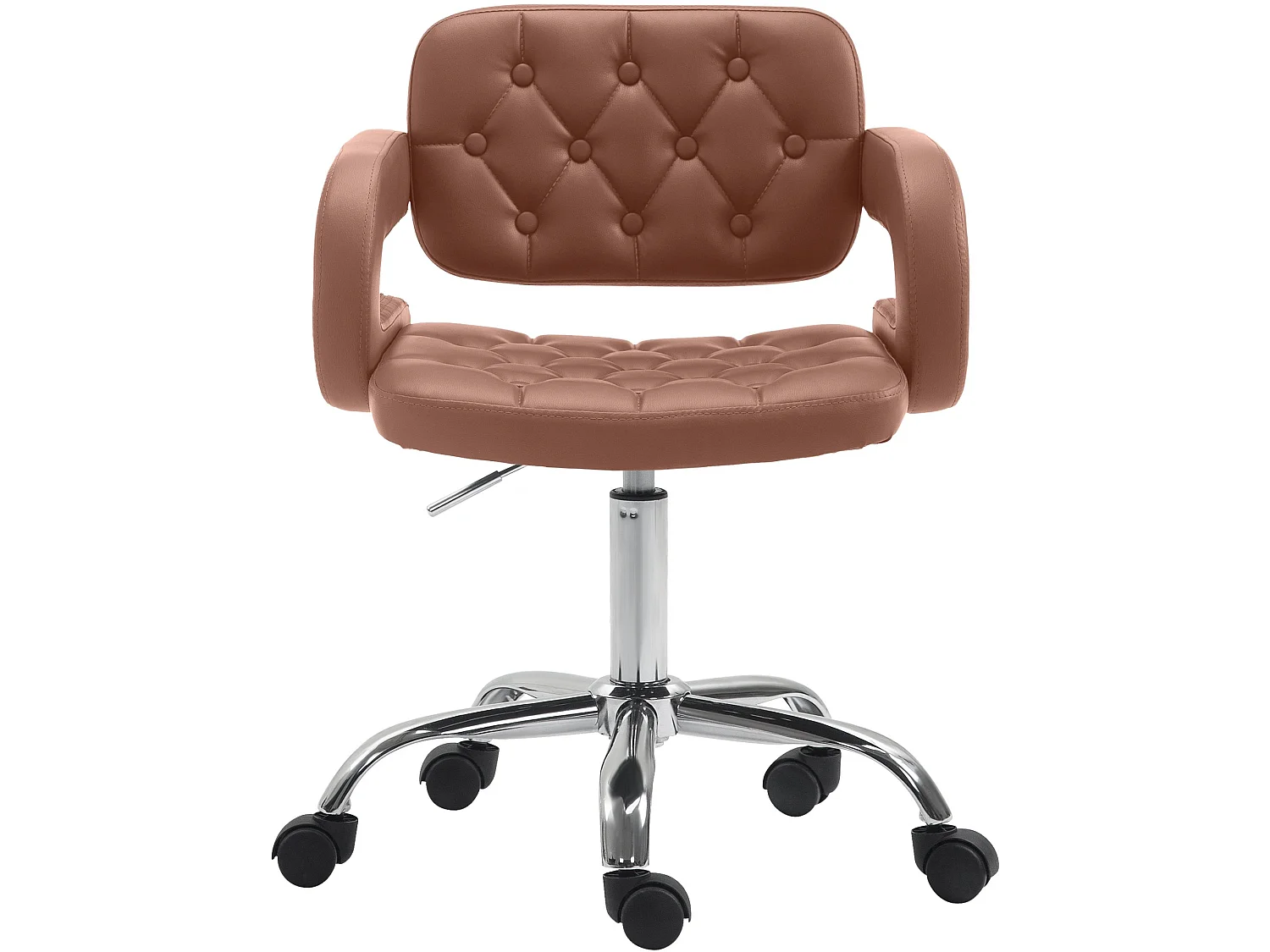 Chaise de bureau - Similicuir - Cognac - Dublin