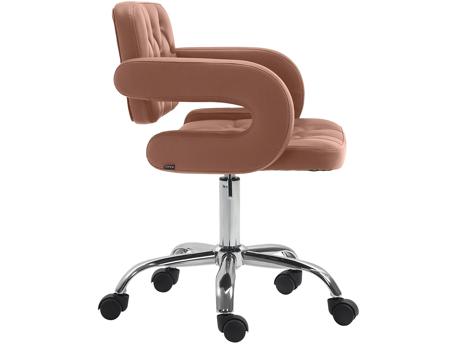 Chaise de bureau - Similicuir - Cognac - Dublin