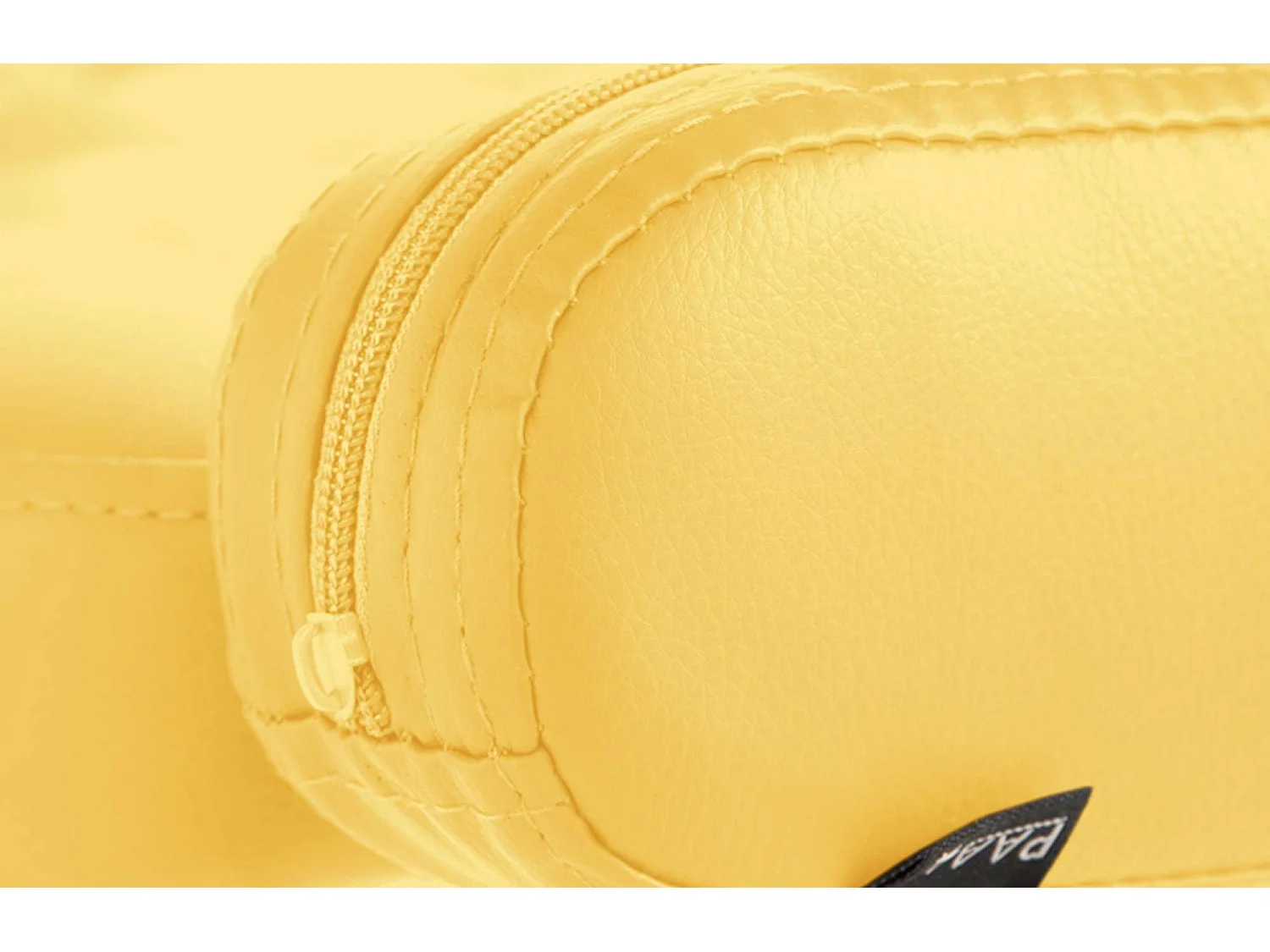 Bürostuhl - Kunstleder & Metall in Chromoptik - gelb - Dublin