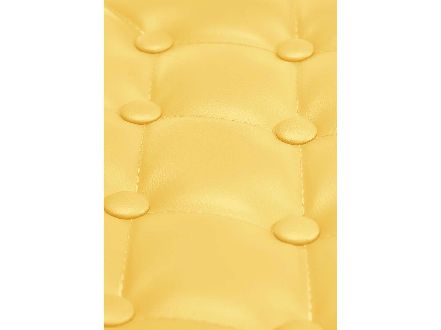 Chaise de bureau - Similicuir & Métal chromé - Jaune - Dublin