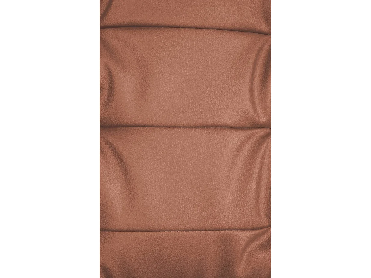 Chaise de bureau - Similicuir & Métal chromé - Marron clair - Oxygen