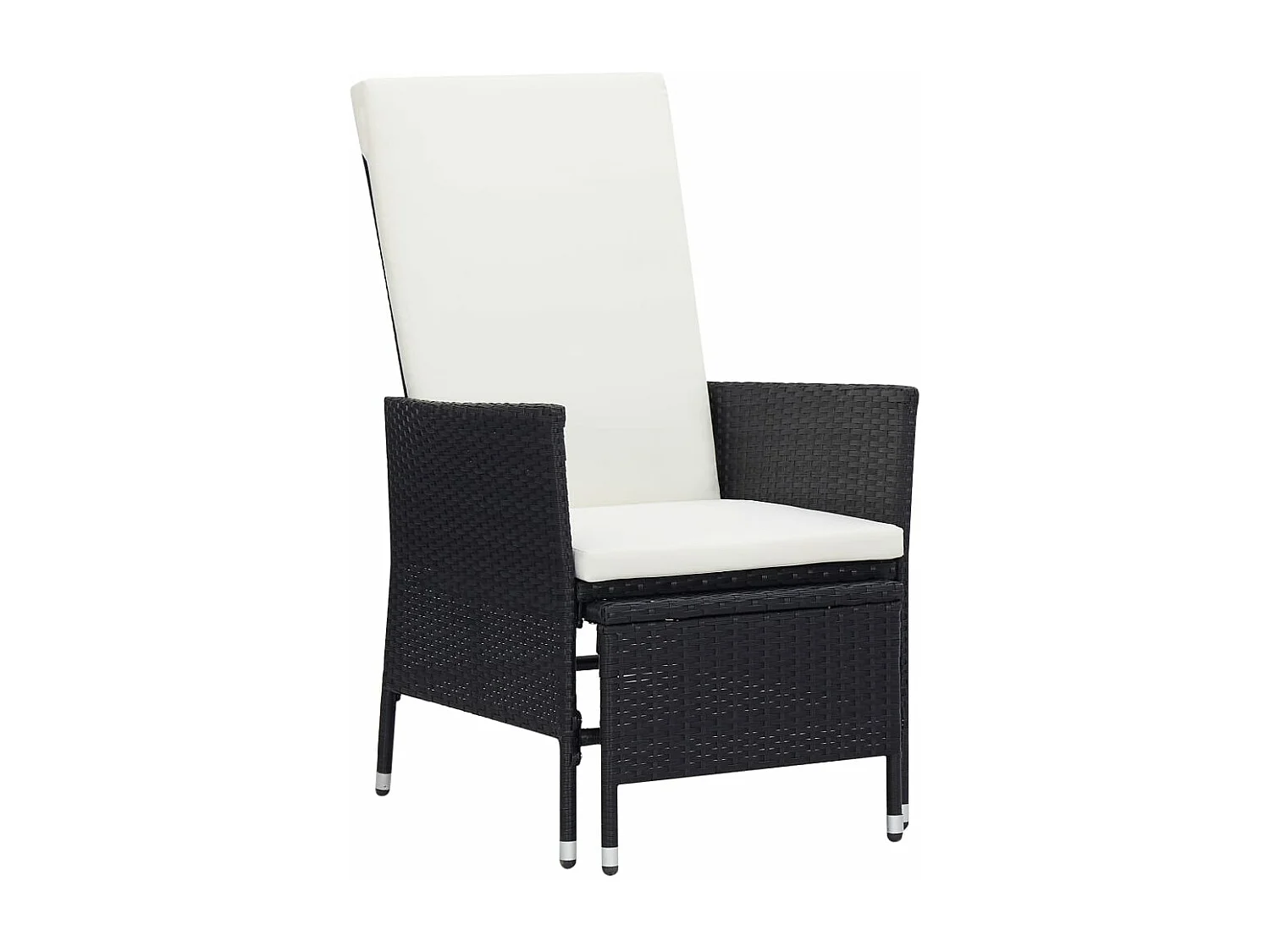 Salon de jardin 2 pcs avec coussins Résine tressée Noir 2