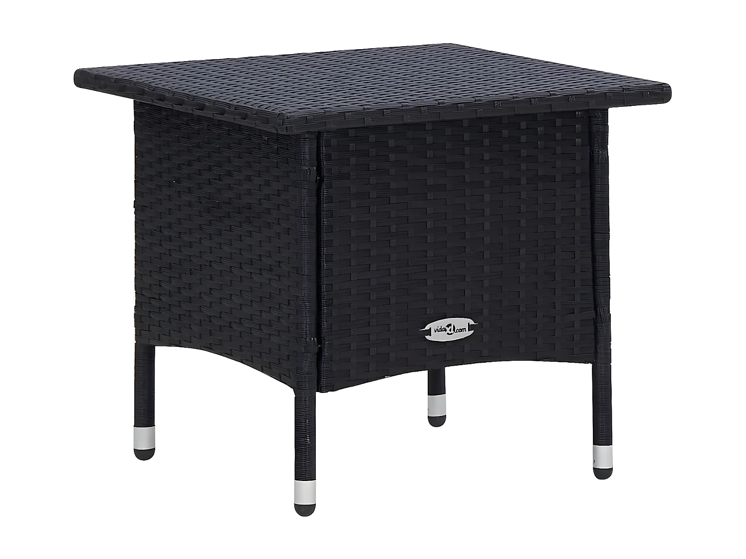 Salon de jardin 2 pcs avec coussins Résine tressée Noir 2