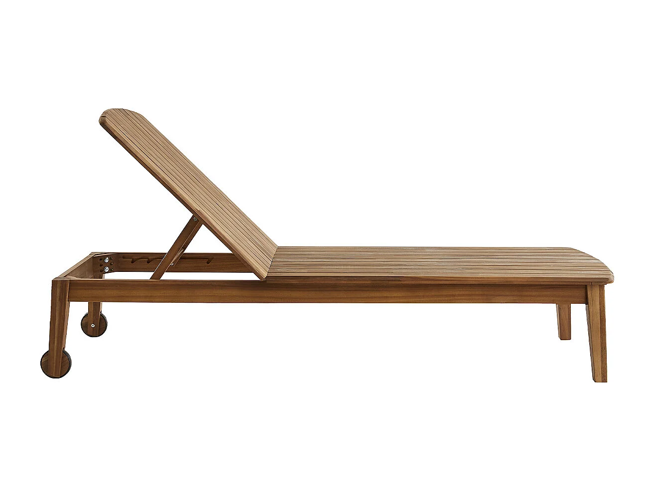 Set de 2 tumbonas de acacia maciza CANOPEE