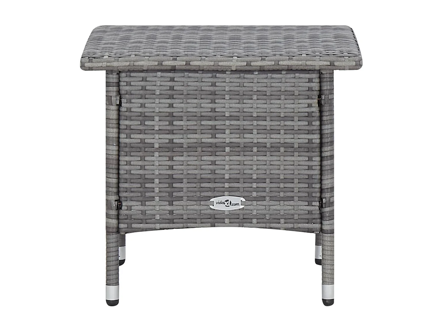 Salon de jardin 2 pcs avec coussins Résine tressée Gris 6