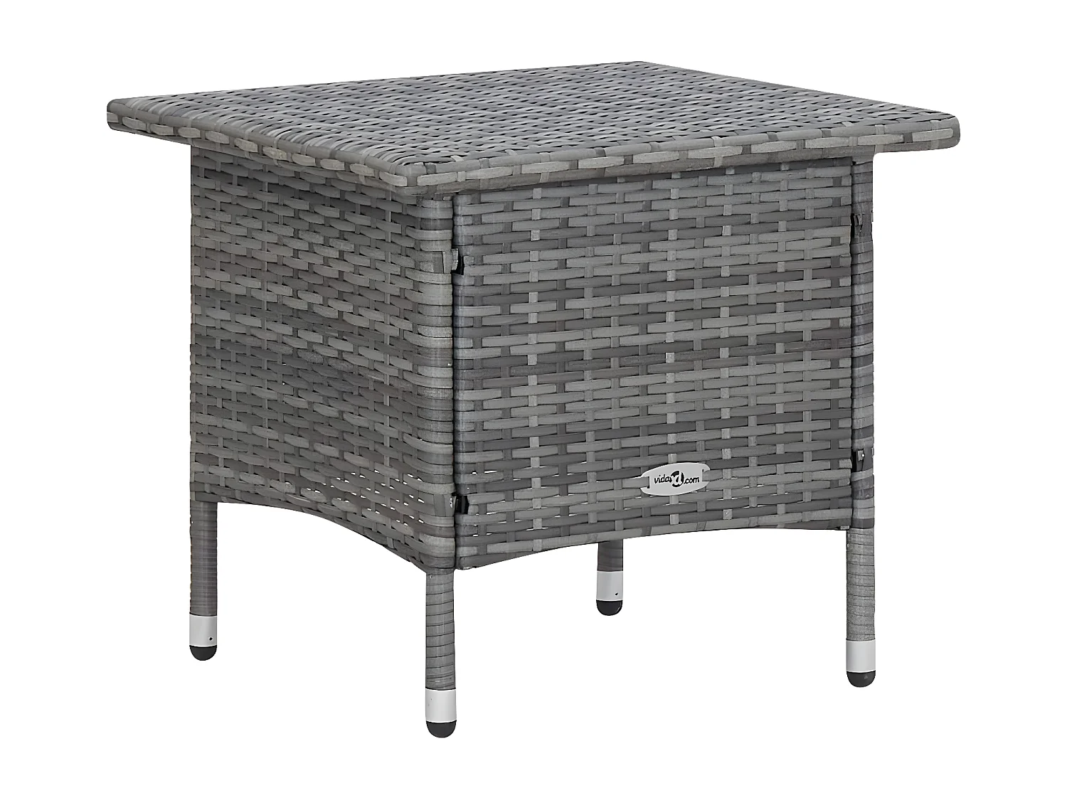 Salon de jardin 2 pcs avec coussins Résine tressée Gris 6