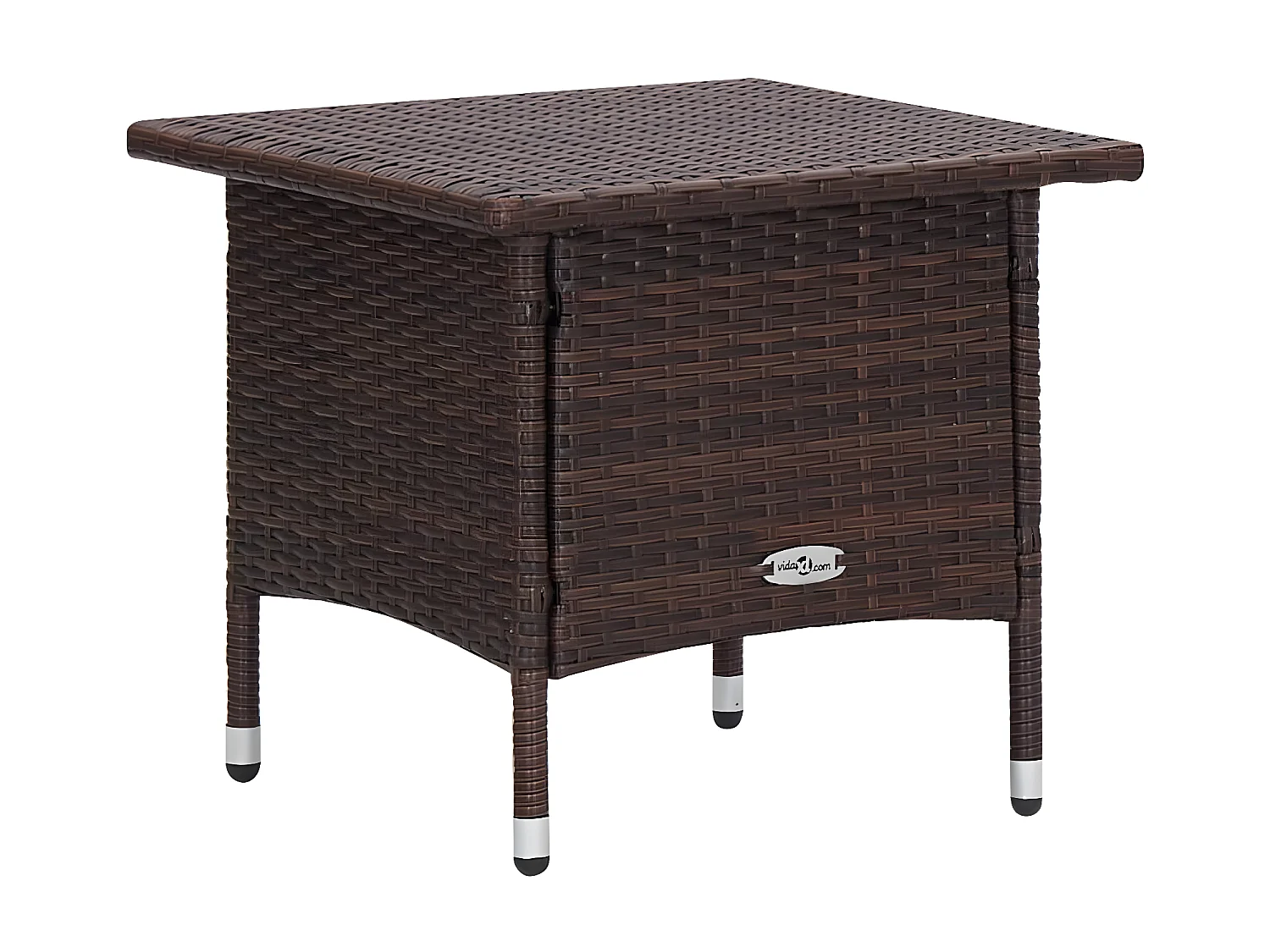 Salon de jardin 2 pcs avec coussins Résine tressée Marron 3