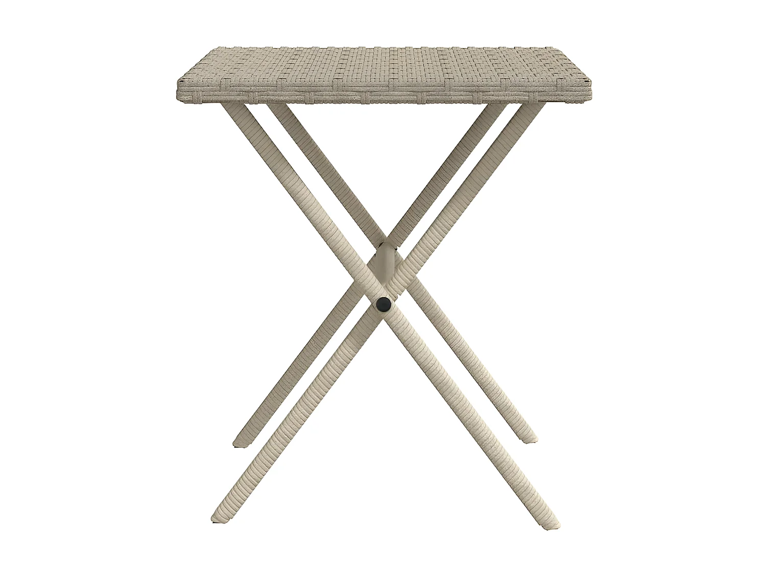 Chaises longues lot de 2 avec table gris clair résine tressée