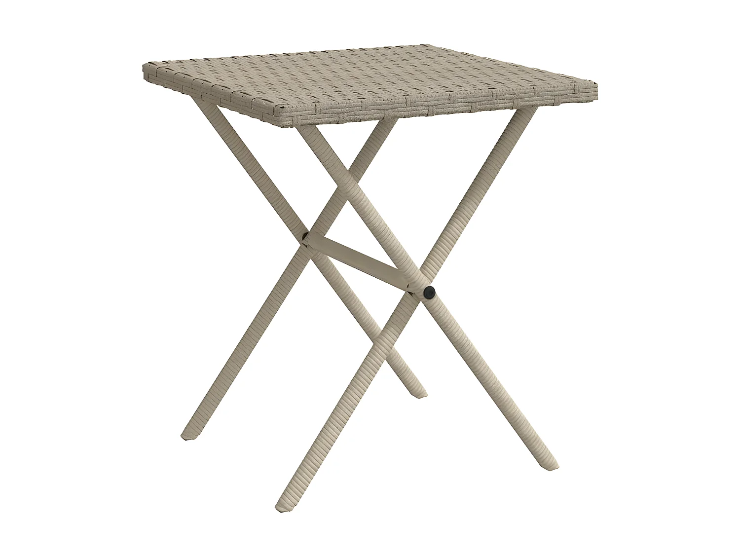 Chaises longues lot de 2 avec table gris clair résine tressée