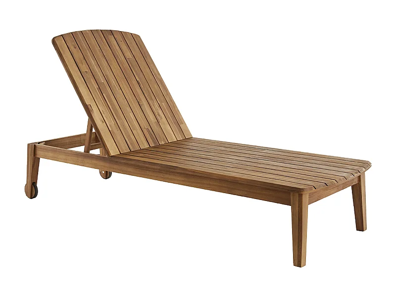 Tumbona de madera de acacia maciza CANOPEE