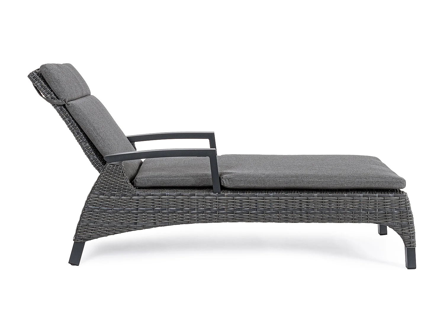 Antraciet aluminium loungestoel met Ben kussens