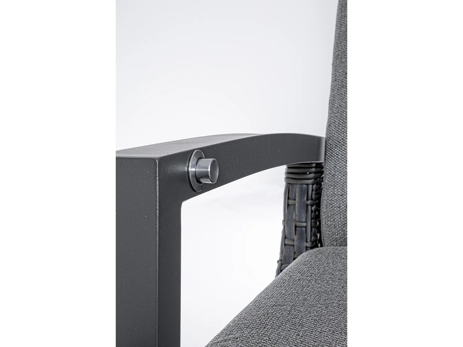 Antraciet aluminium loungestoel met Ben kussens