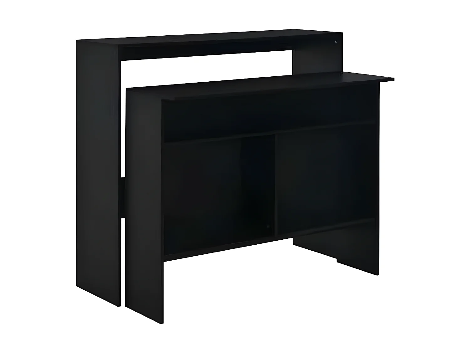 Meuble de bar noir Keo 130