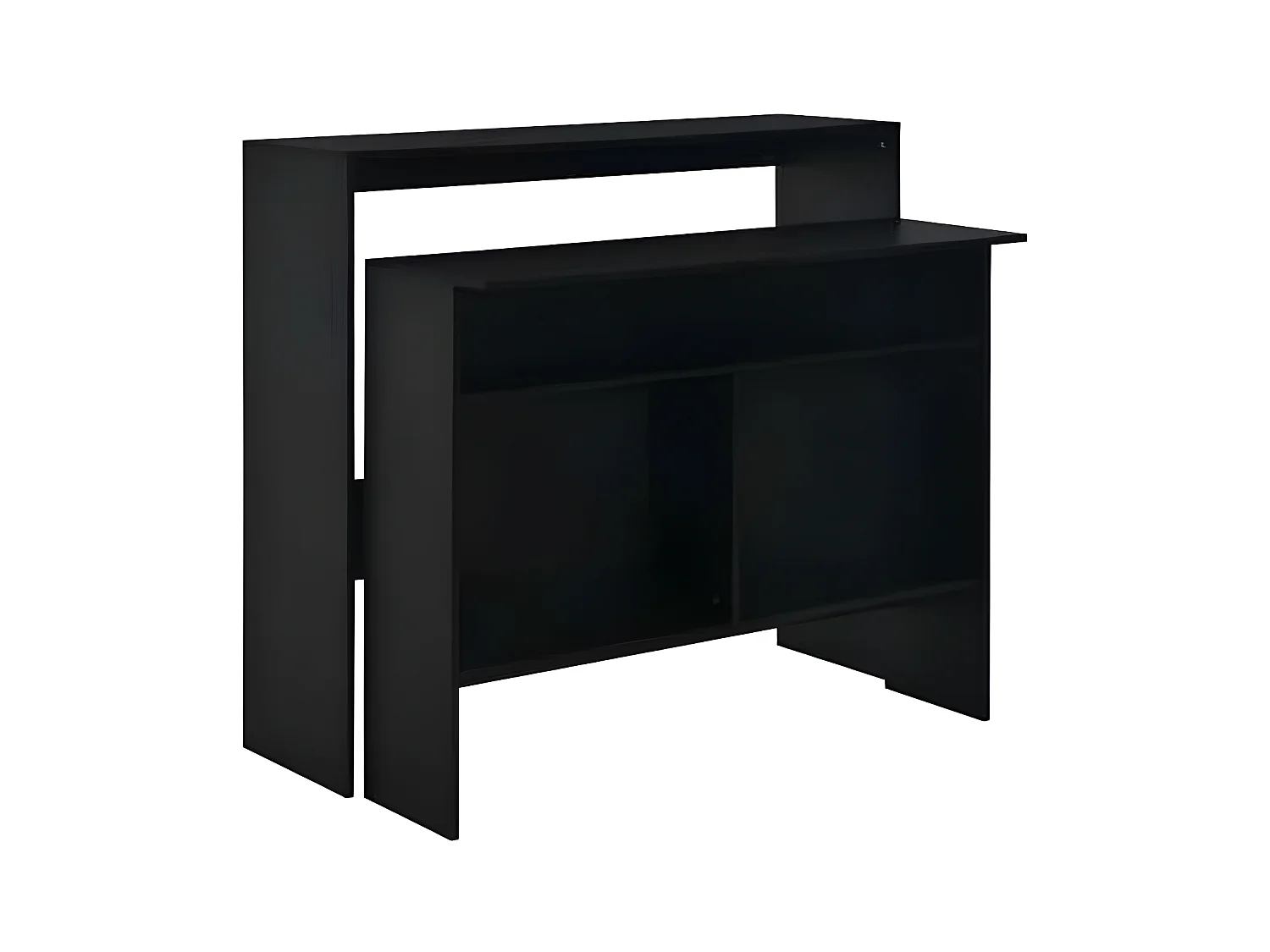 Meuble de bar noir Keo 130