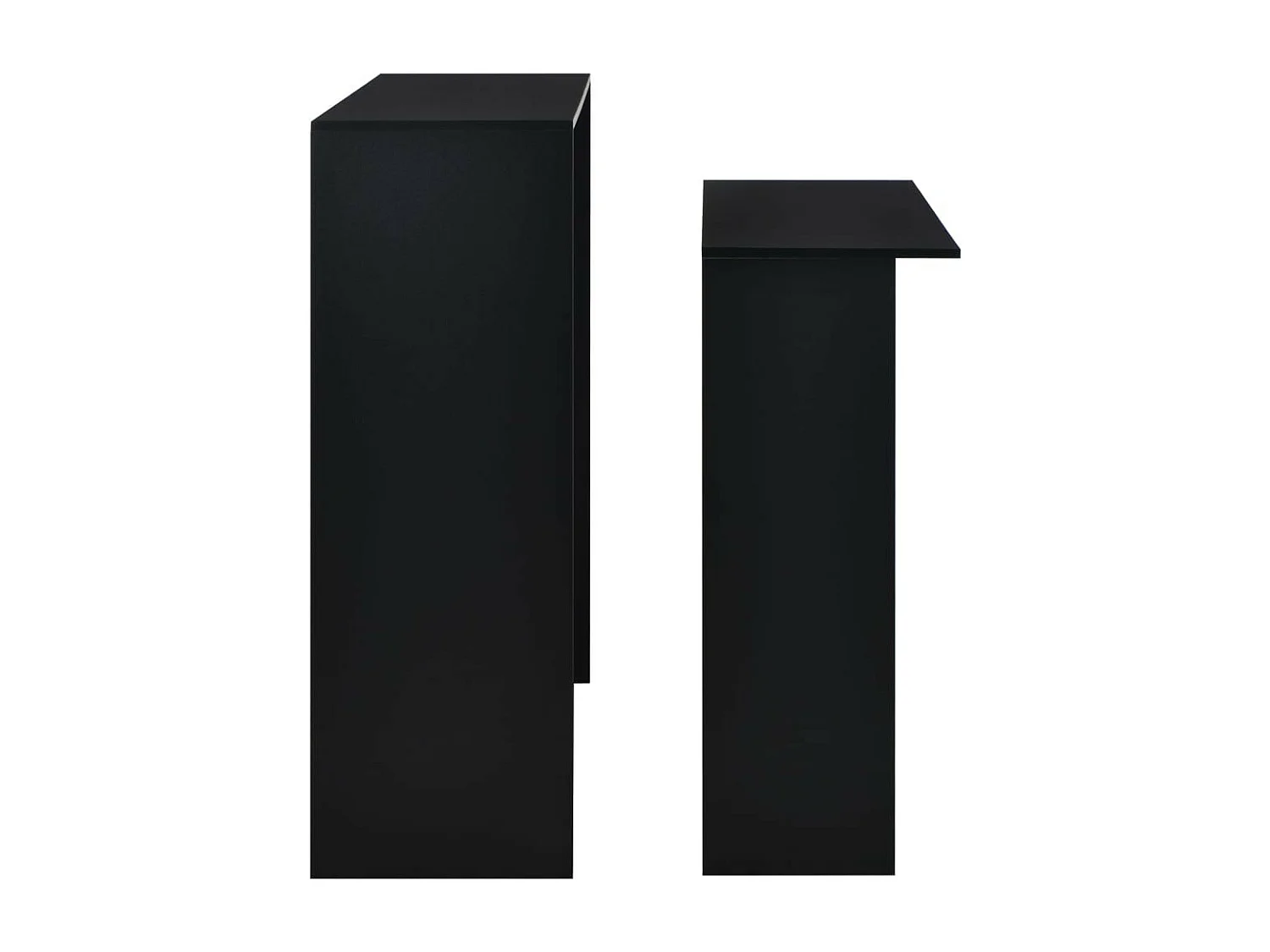 Meuble de bar noir Keo 130