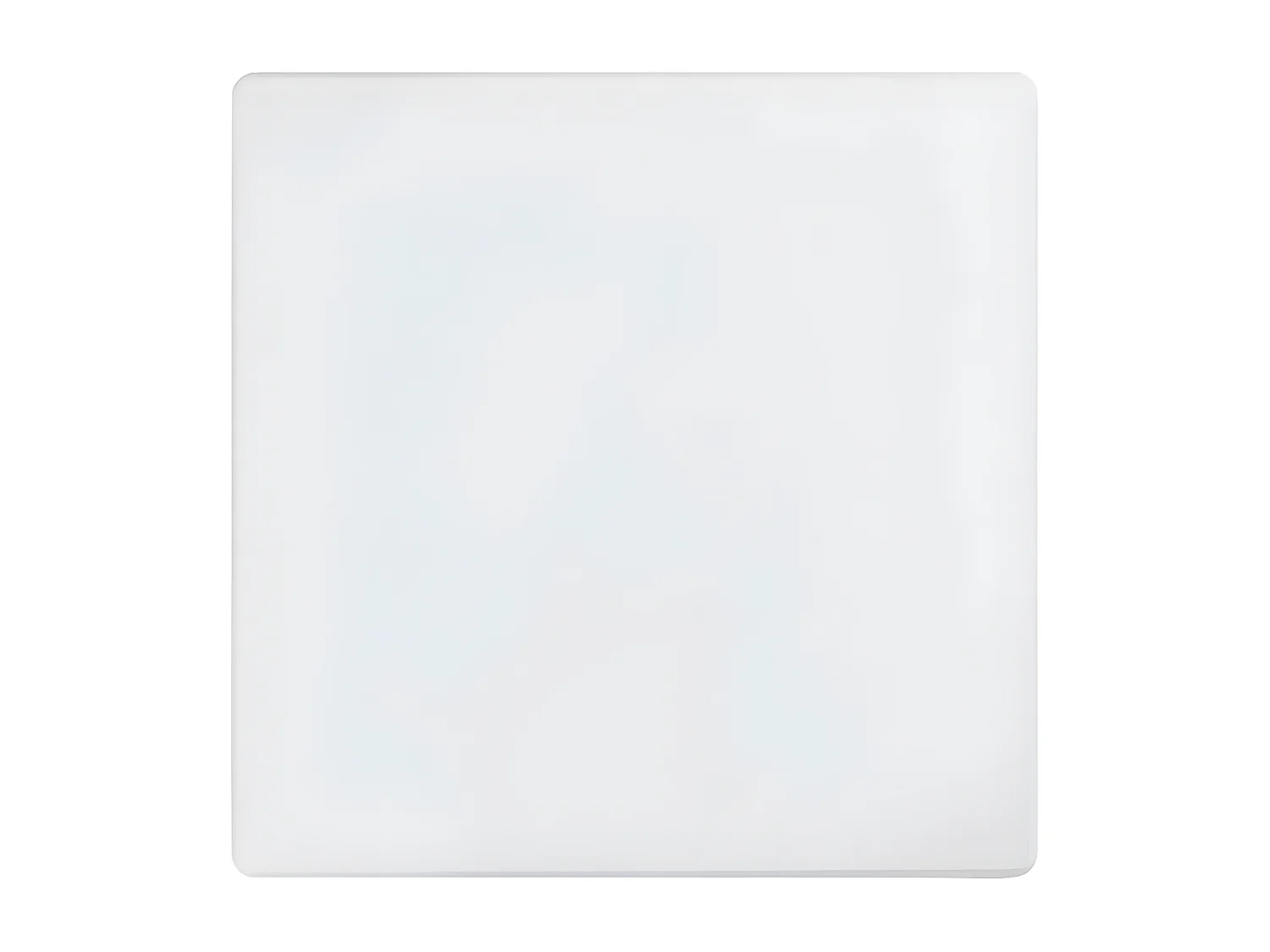 Table de bar carrée bois blanc et pieds métal noir Anivu 60cm